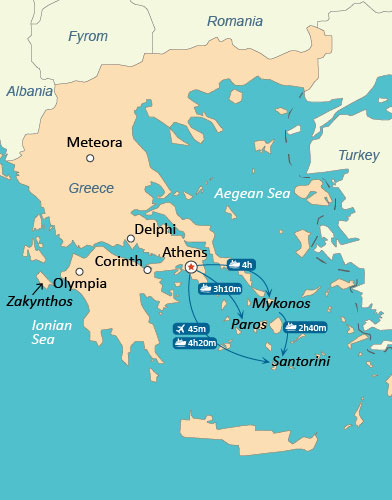 Greece Tours: Best Vacation Packages to Athens, Olympia, Santorini