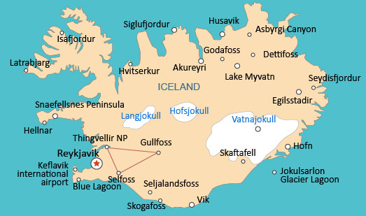 Iceland Map