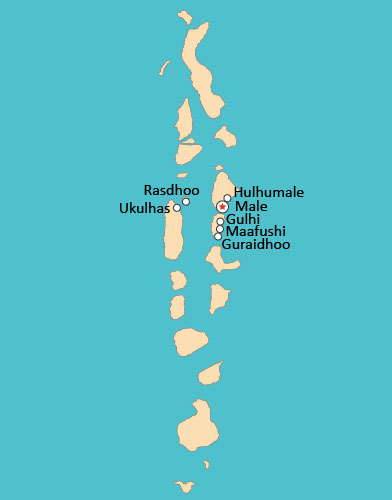 Maldives Country Map