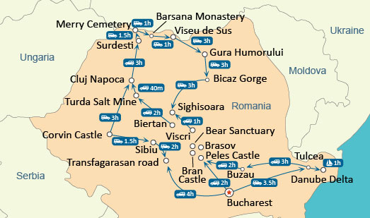 Romania Map 