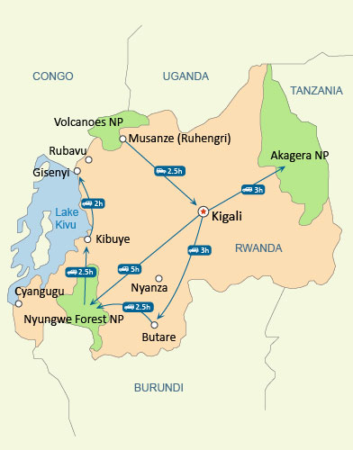 Rwanda Map