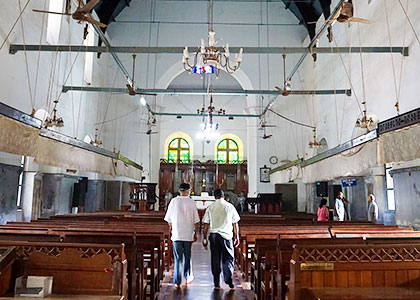 Inside the St Francis Church