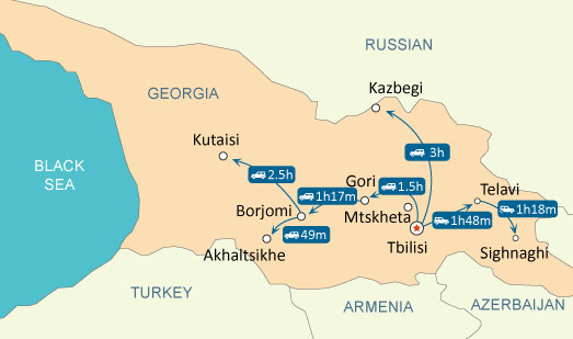 Georgia map