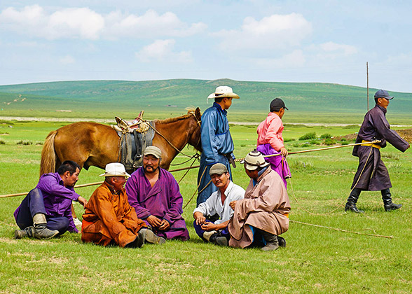 Herdsmen in Mongolia