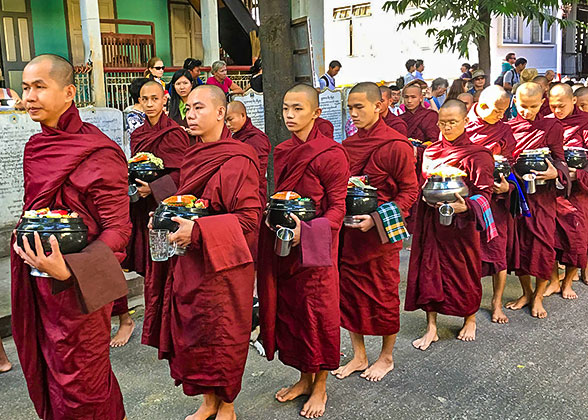 Monks in Myanmar