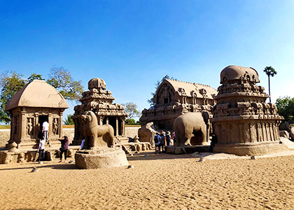 Pancha Rathas in Mahabalipuram