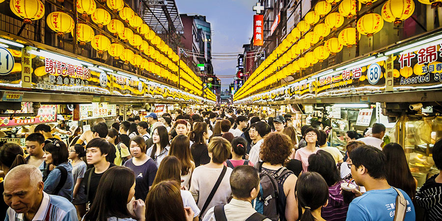 Shilin Night Market in Taipei