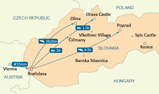 Slovakia map