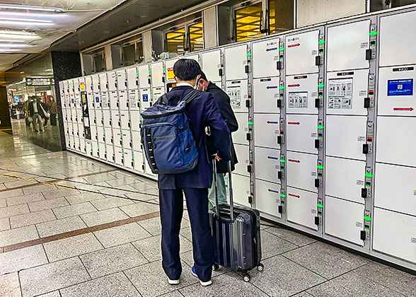 Left Luggage at Train Station