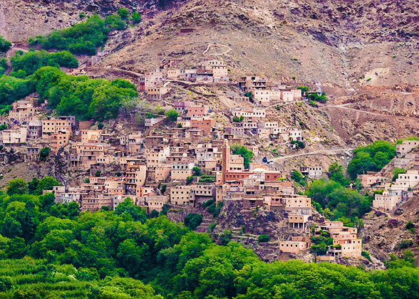 Imlil Village in Atlas Mountain