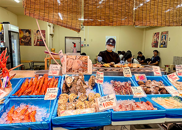 Fresh Seafood in Kuromon Market