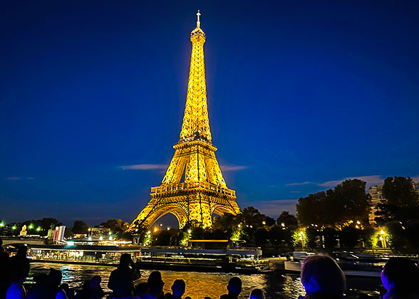 Night View of Eiffel Tower