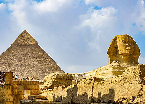 Pyramids and Great Sphinx