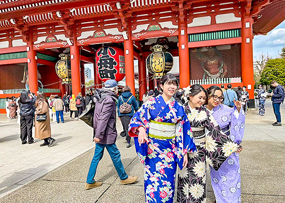 Senso-ji Temple in January
