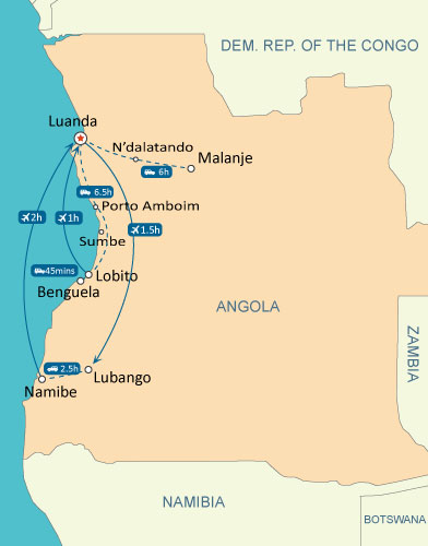Angola Map