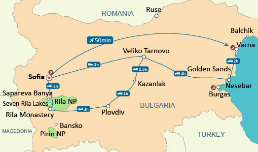Bulgaria Map