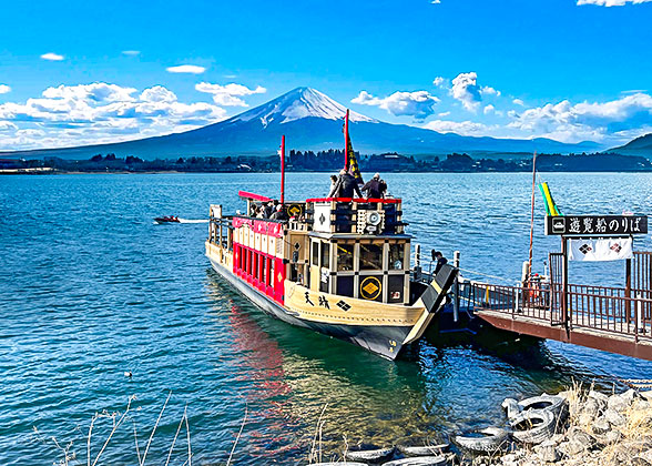 Lake Kawaguchi under Mt. Fuji