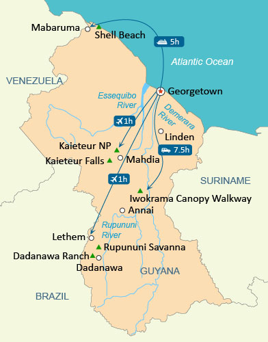 Guyana Map