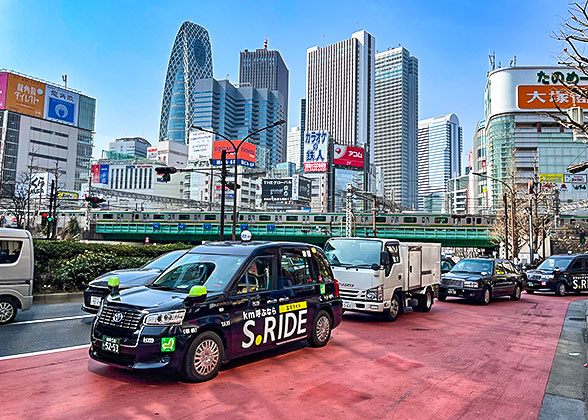 The Car via Online Taxi-Hailing