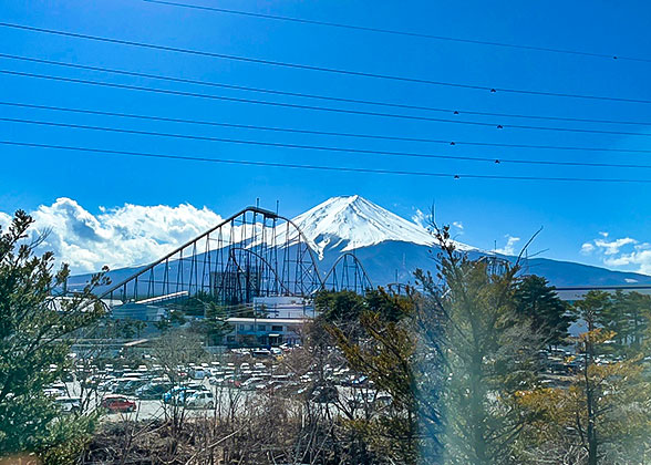 Mt. Fuji with Fuji-Q Highland