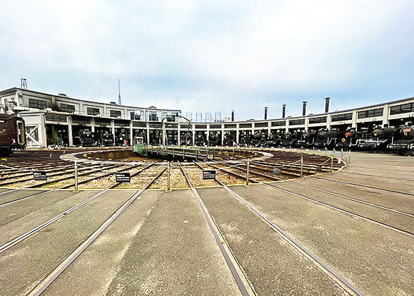 A panoramic view of the Roundhouse