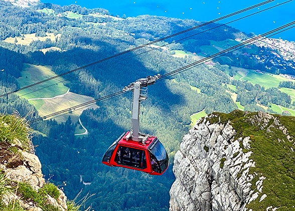 Cable Car from Pilatus Summit to Kriens