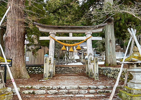 Torii gate to a local shrine