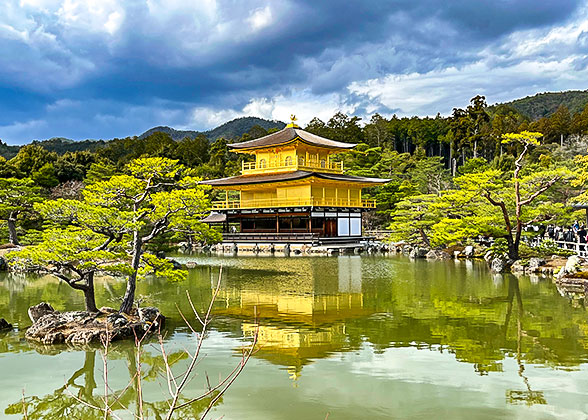 The Golden Pavilion of Kinkaku-ji Temple
