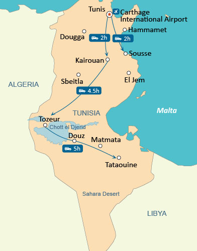 Tunisia Map