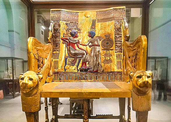 Tutankhamun's Gold Throne