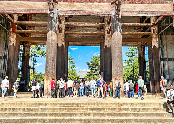 Huge Wooden Pillars of Great South Gate