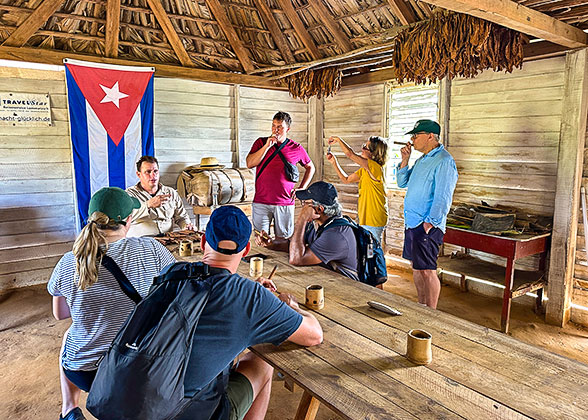Visiting a Tobacco Farm, Vinales Valley