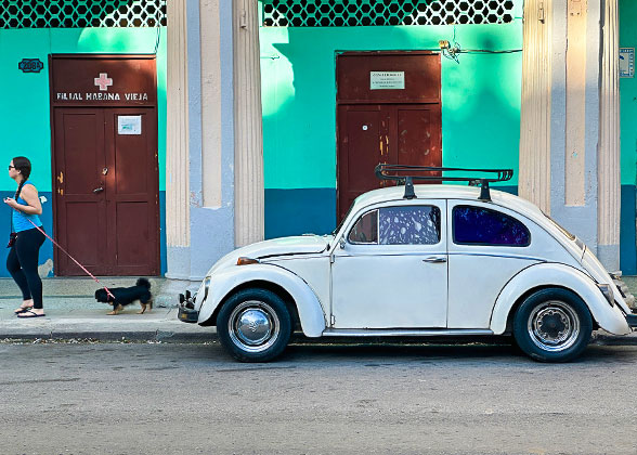 Street Scene of Cuba
