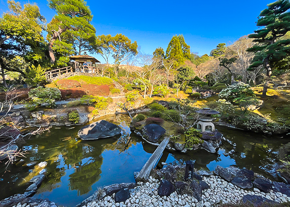 Nature Scene of the Isuien Garden