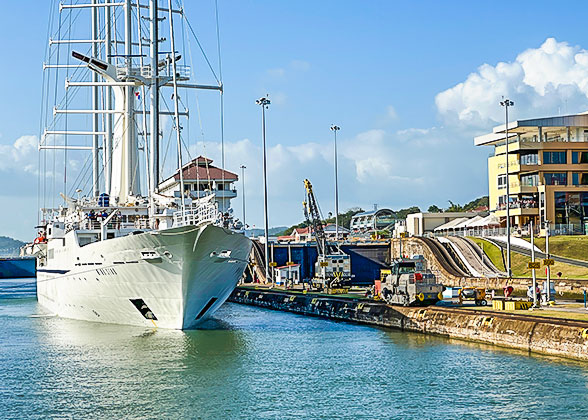 Cruise Ship on the Panama Canal