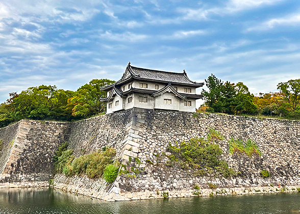 Moat and Stone Wall of Osaka Castle