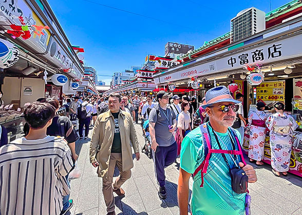 Busy Nakamise Street, Asakusa, Tokyo