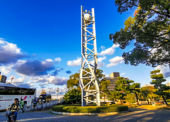 One of Monuments in Hiroshima Peace Memorial Park