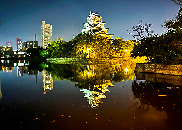 Night View of the Main Keep