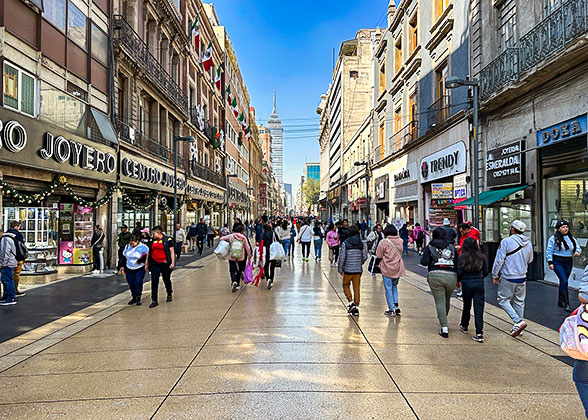 Pedestrian Street in Mexico City
