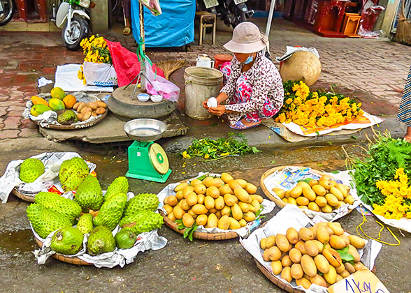 Local People Selling Fruits