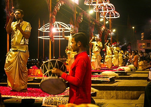 Ganga Aarti Ceremony at Triveni Ghat