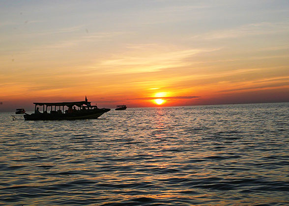 Sunset at Brahmaputra River