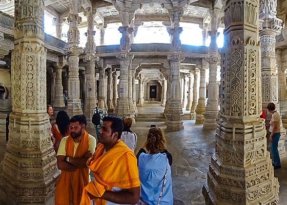 Carved Marble Pillars