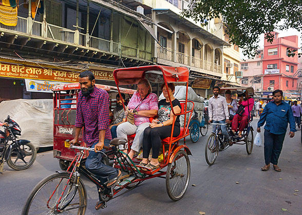 Richshaw Ride at Chandni Chowk