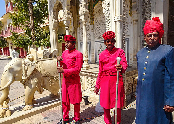 The Guards at Maharaja City Palace