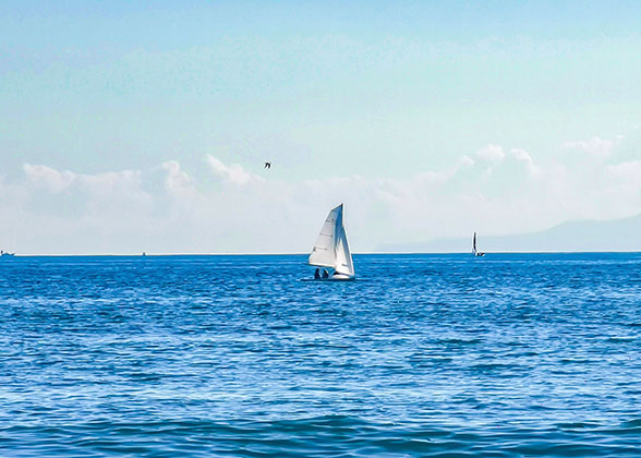 The Sailboat on the Sea