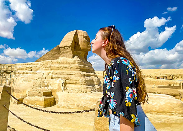 Our Guest at the Great Sphinx