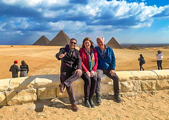 Our Guests at the Great Pyramids of Giza