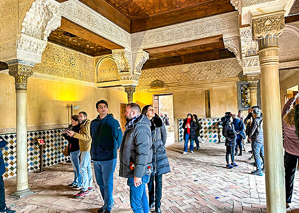 Exquisite Fresco inside the Alhambra